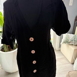 Black Dress with  Buttons